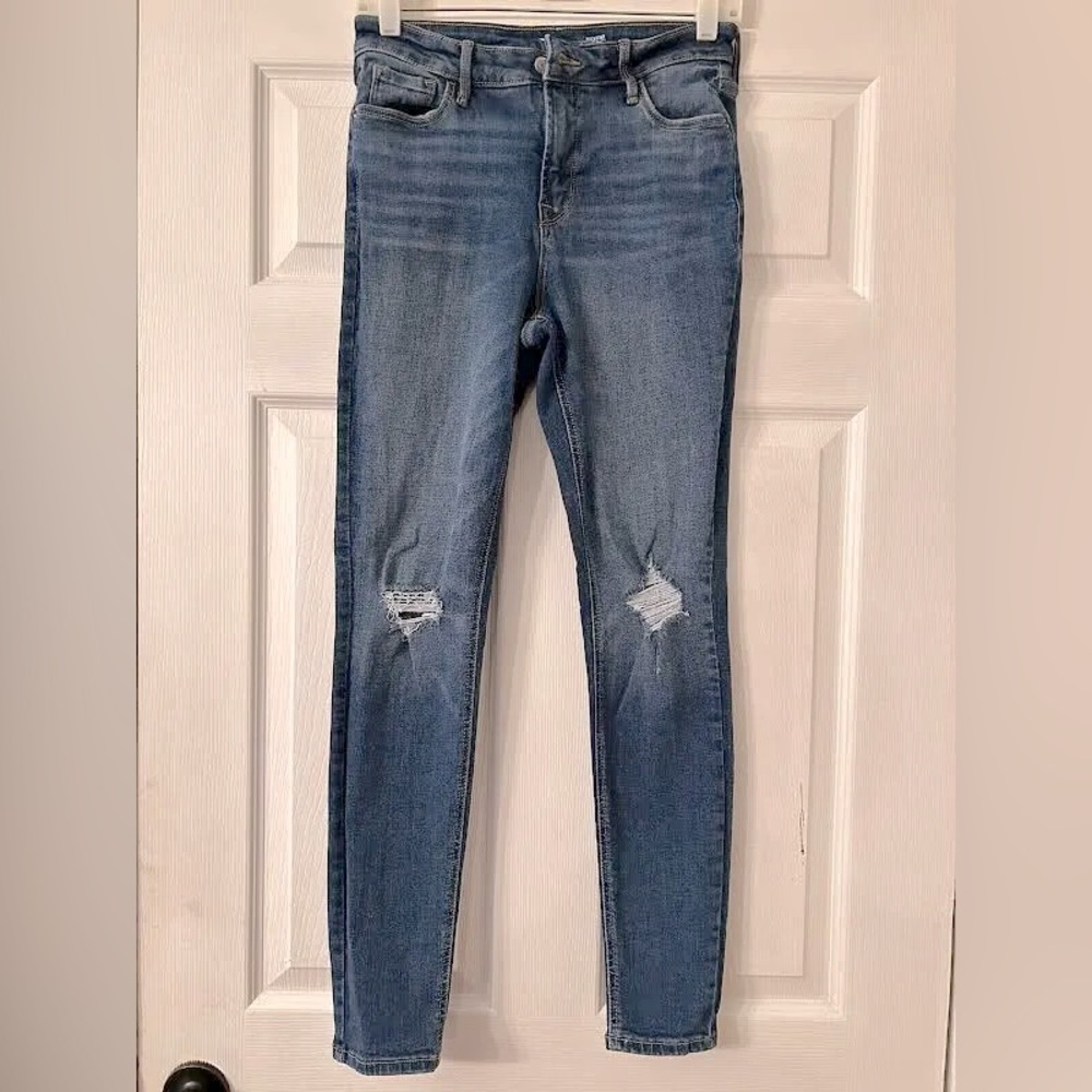 Old Navy Rockstar Super Skinny Jeans Womens 6 Secret Slim Pockets High Rise NWOT
